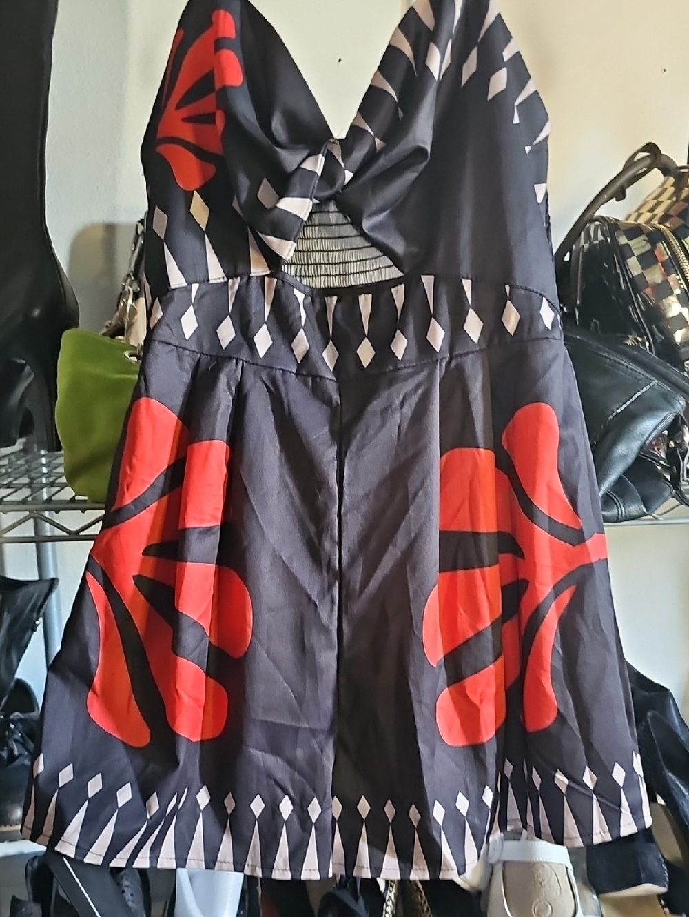 Shein Black And Red Jumper/shorts